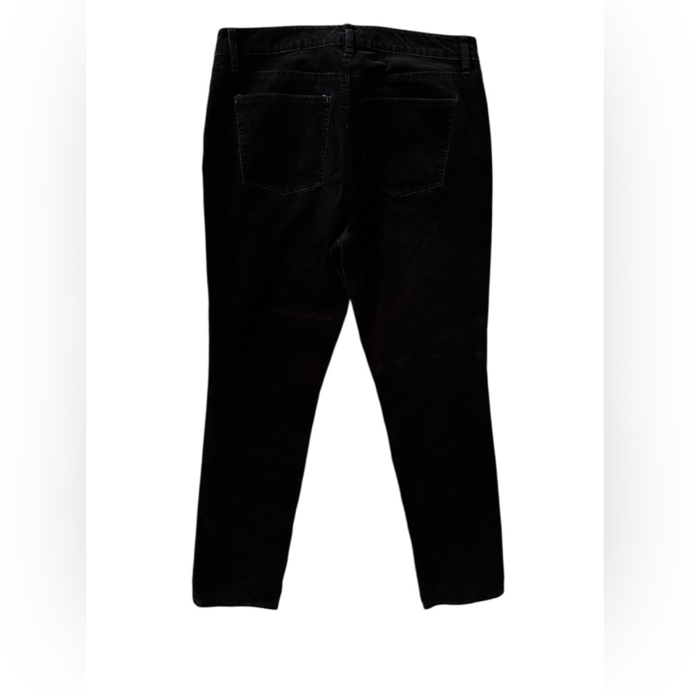 Talbots Flawless Five-Pocket Straight-Leg Corduroy Pants. Black Size 8